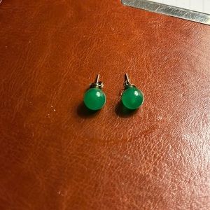 Jade earrings